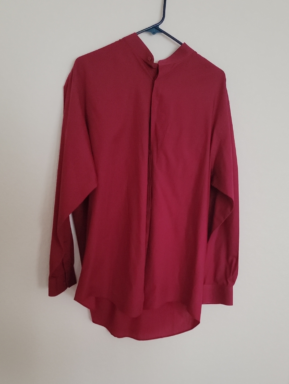 Pierre Cardin Burgundy Button-Up Shirt